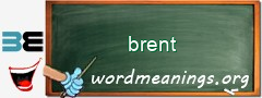 WordMeaning blackboard for brent